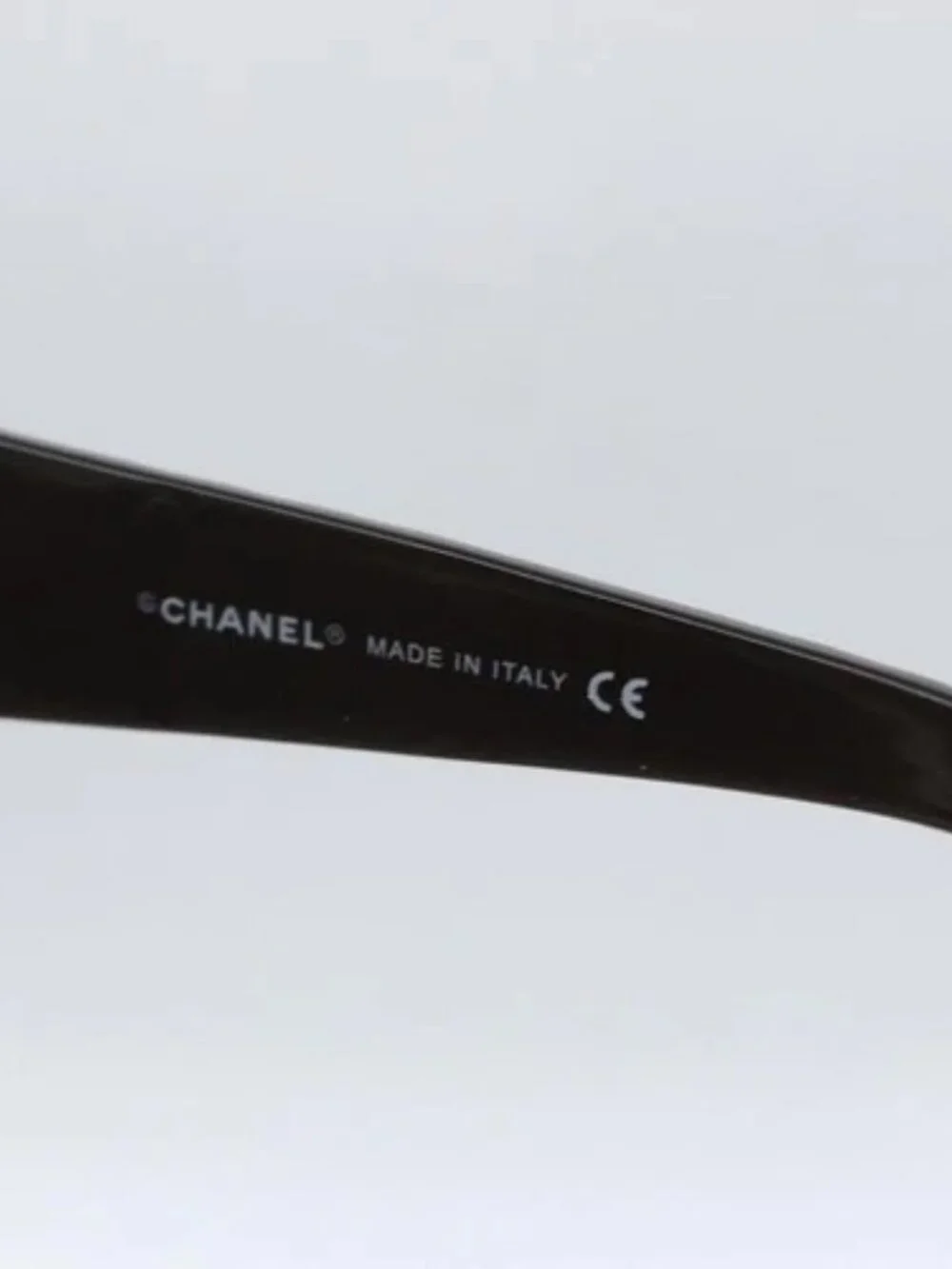CHANEL Sunglasses plastic Brown CC Auth SW2007